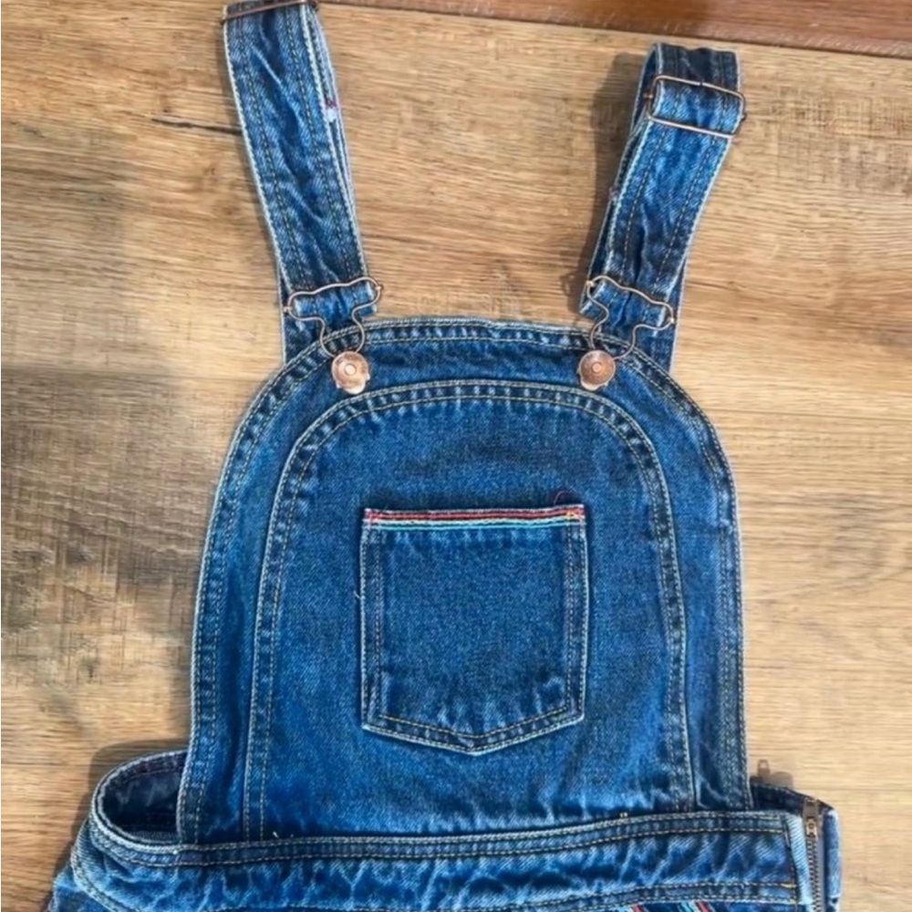We The Free Chasing Rainbows Denim Overalls - Picture 3 of 10